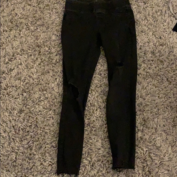 black ripped jeggings - Picture 1 of 1